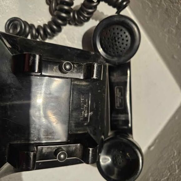 Western Electric Black Metal Rotary Style Phone Telephone - Picture 4 of 10